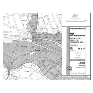 Sample of an outdated digital Flood Insurance Rate Map (dFIRM)