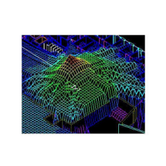 The illustration shows the propagation coverage prediction around the region of interest in the environment.